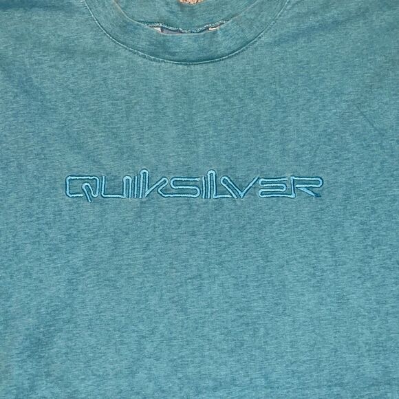 Quicksilver Vintage 80’s 90’s Blue Cotton T-Shirt Large - Picture 2 of 5